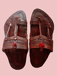 Picture of Shop for Special Designer Kolhapuri Chappal in Various Colors - Handcrafted with Premium Quality Leathe